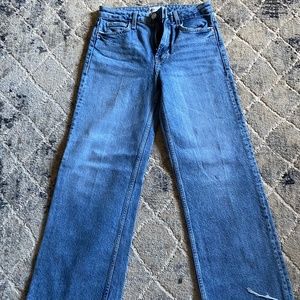 zara wide leg denim